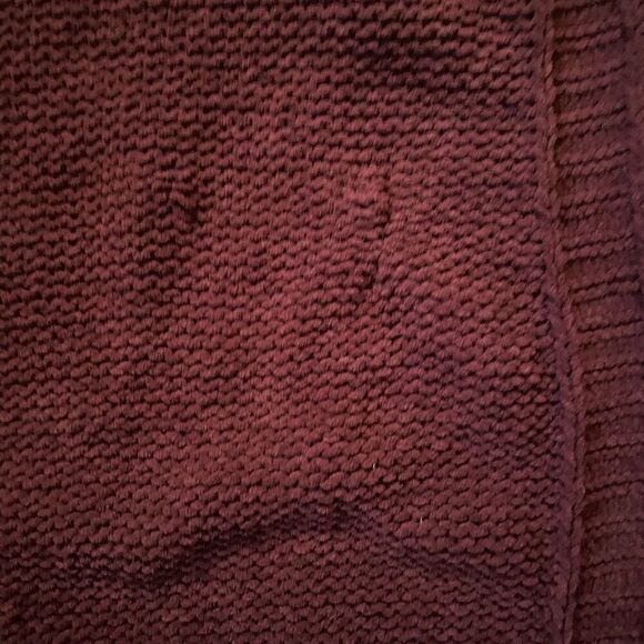 American Eagle women M open front cardigan with front pockets burgundy - Picture 7 of 10